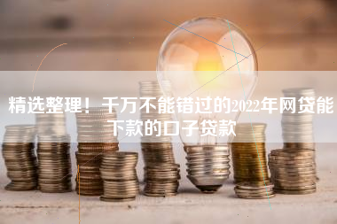 精选整理！千万不能错过的2022年网贷能下款的口子贷款