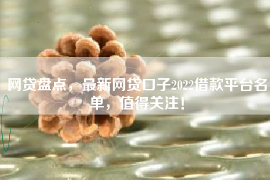 网贷盘点，最新网贷口子2022借款平台名单，值得关注！