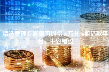 精选整理！哪里可以借10万分36期借款平台，不容错过