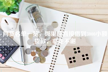 网贷名单一览，哪里能直接借到3000小额贷款，拿走不谢