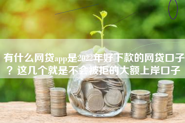 有什么网贷app是2022年好下款的网贷口子？这几个就是不会被拒的大额上岸口子