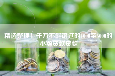 精选整理！千万不能错过的1000至5000的小额贷款贷款