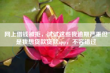 网上借钱被拒，试试这些我逾期严重但是我想贷款贷款app，不容错过