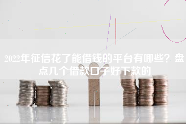 2022年征信花了能借钱的平台有哪些?盘点几个借款口子好下款的 2022年征信花了能借钱的平台有哪些?盘点几个借款口子好下款的