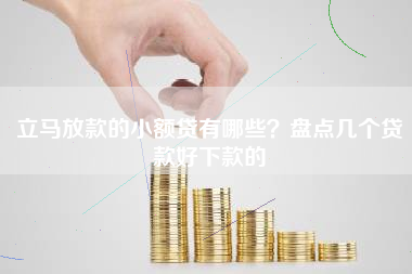 立马放款的小额贷有哪些？盘点几个贷款好下款的