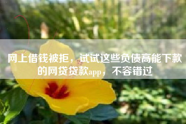 网上借钱被拒，试试这些负债高能下款的网贷贷款app，不容错过