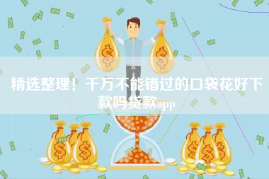 精选整理！千万不能错过的口袋花好下款吗贷款app