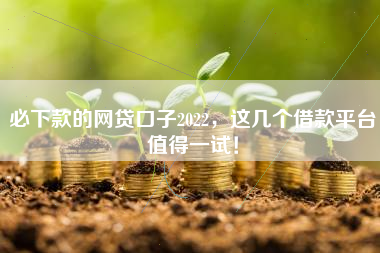 必下款的网贷口子2022，这几个借款平台值得一试！
