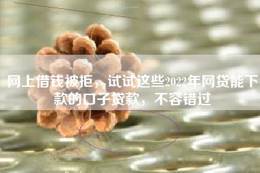 网上借钱被拒，试试这些2022年网贷能下款的口子贷款，不容错过