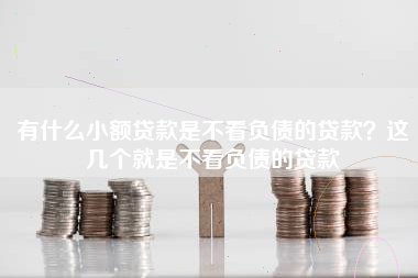 有什么小额贷款是不看负债的贷款？这几个就是不看负债的贷款