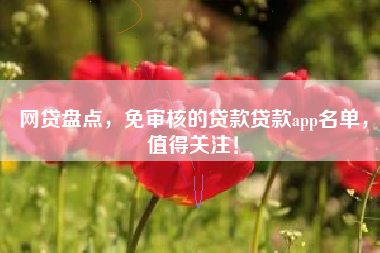 网贷盘点，免审核的贷款贷款app名单，值得关注！