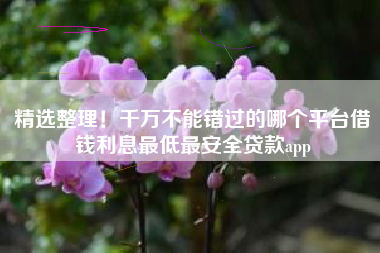 精选整理!千万不能错过的哪个平台借钱利息最低最安全贷款app 精选整理!千万不能错过的哪个平台借钱利息最低最安全贷款app