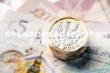 有什么借款口子是黑口子必下款？这几个就是黑口子必下款