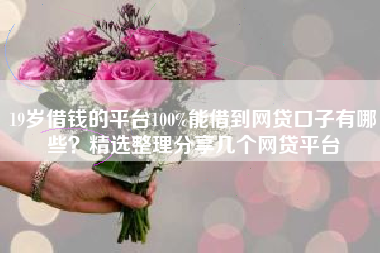 19岁借钱的平台100%能借到网贷口子有哪些?精选整理分享几个网贷平台 19岁借钱的平台100%能借到网贷口子有哪些?精选整理分享几个网贷平台