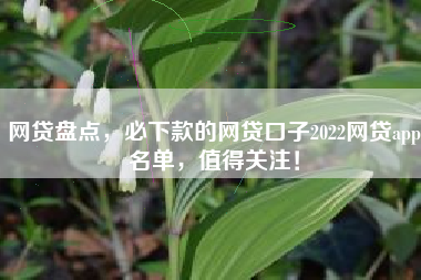 网贷盘点,必下款的网贷口子2022网贷app名单,值得关注! 网贷盘点,必下款的网贷口子2022网贷app名单,值得关注!