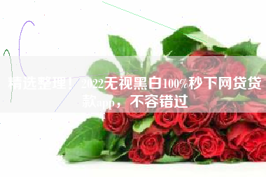 精选整理！2022无视黑白100%秒下网贷贷款app，不容错过