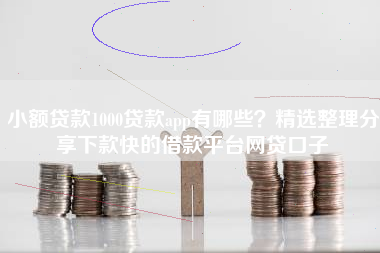 小额贷款1000贷款app有哪些？精选整理分享下款快的借款平台网贷口子