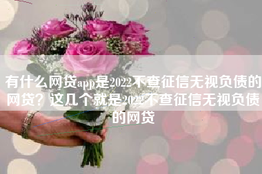 有什么网贷app是2022不查征信无视负债的网贷？这几个就是2022不查征信无视负债的网贷