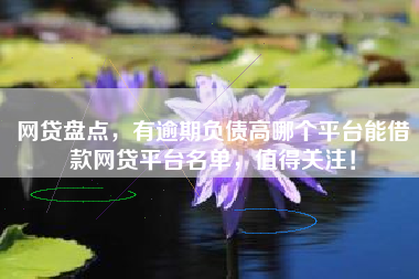 网贷盘点，有逾期负债高哪个平台能借款网贷平台名单，值得关注！
