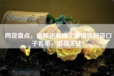 网贷盘点，逾期还有哪个能借钱网贷口子名单，值得关注！