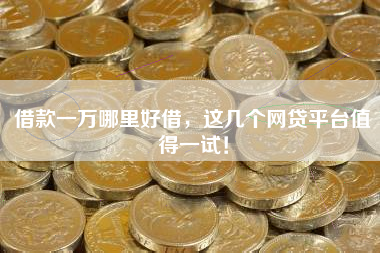 借款一万哪里好借，这几个网贷平台值得一试！