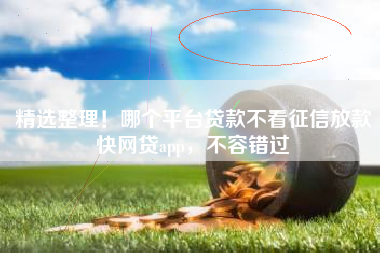 精选整理！哪个平台贷款不看征信放款快网贷app，不容错过