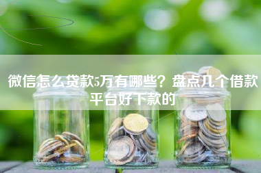 微信怎么贷款5万有哪些？盘点几个借款平台好下款的