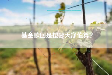 基金赎回是按哪天净值算？