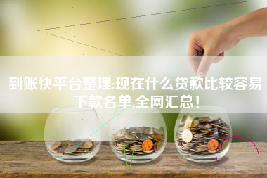 到账快平台整理:现在什么贷款比较容易下款名单,全网汇总！