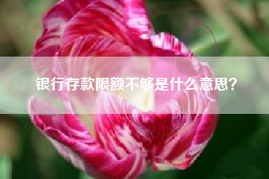 银行存款限额不够是什么意思？