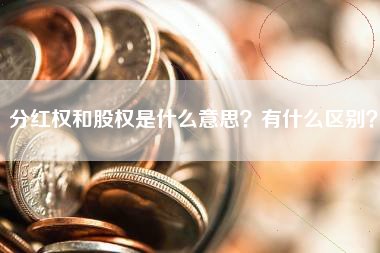 分红权和股权是什么意思？有什么区别？