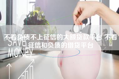 不看负债不上征信的大额贷款平台 不看征信和负债的借贷平台
